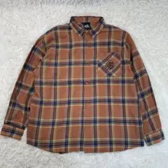 ksl supply チェックシャツ ブラウン系