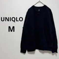 UNIQLO ユニクロ メンズ トレーナー スウェット 薄手 ネイビー 紺色 M