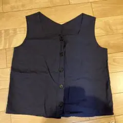 GU ノースリーブ　リネンブラウス