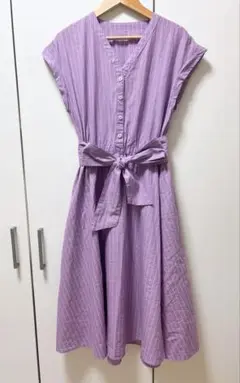 GRL ストライプシャツ ワンピース