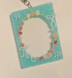 水色 フォトフレーム型トレカケース