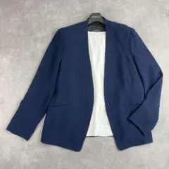 green label relaxing ノーカラージャケット 42大きいサイズ
