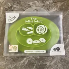 The Mini Mat 吸盤　プレート　グリーン　ひっくりかえらないベビー食器