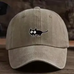新品 クロネコ ねこ 野球帽 帽子 キャップ コットンキャップ ユニセックス