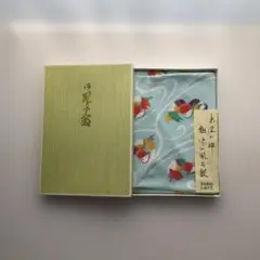 【新品未使用品】風呂敷　鳥柄　レトロ　ブルー　日本製