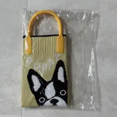 犬の顔デザイン ニットショルダーバッグ
