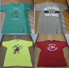 80s-スクリーンスターズ他ヴィンテージ Tシャツ USA製ミリタリー 企業物