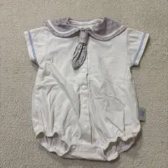 Amber mimi トワルドジュイ　セーラー襟 ロンパース 70 アンバーミミ