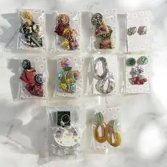 MURUA ハンドメイド作家　ピアスとリングの計11点