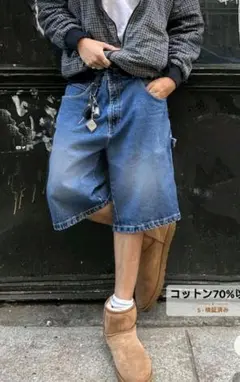 デニム ハーフパンツ