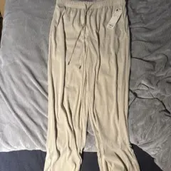 GU レディース リフレッシュパンツ L ナチュラル
