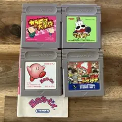 ゲームボーイまとめ売り　星のカービィ　ドッジ弾平　マキバオー　カラムー町の大事件