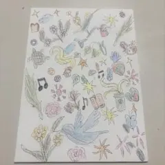 カラフルな手描きイラストキャンバス