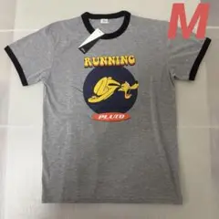 新品 ディズニー プルート M リンガーTシャツ 半袖Tシャツ　グレー