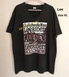 Lee メンズ Vネック プリントTシャツ XLサイズ