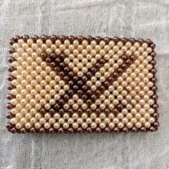 ビーズ　カードケース　手作り