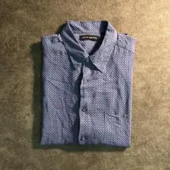 【ヴィンテージ】総柄シャツ モダン レーヨン 古着usedTSM9