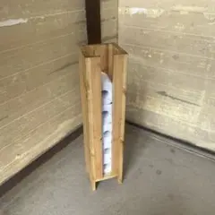 木製トイレットペーパー収納ボックス