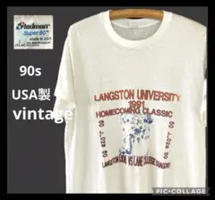 ★USA製★ 90s Langston University 1991 Tシャツ