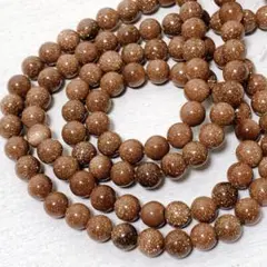 bh935/SALE！人工石◇ゴールドサンドストーン　約6mm 2連