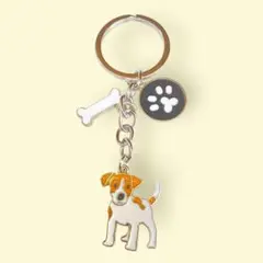 【犬好き必見！】ジャックラッセルテリア キーホルダー プレゼントにも チャーム