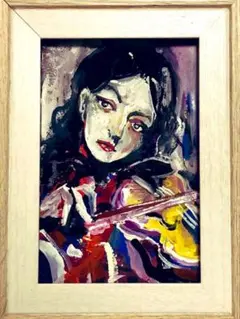 絵画　バイオリニスト　micchan作