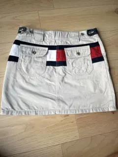 TOMMY ベージュ　デニムスカートM