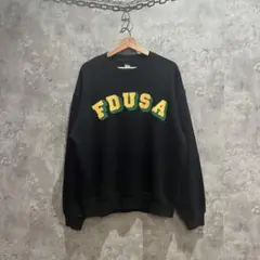 新品未使用 FIRST DOWN フロントプリント スウェット LARGE