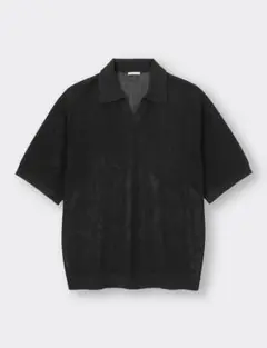 ウォッシャブルニットスキッパーポロシャツ 5分袖