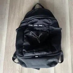 Puma 黒 バックパック メッシュポケット付き