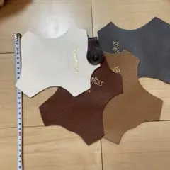 本革ハギレ4枚