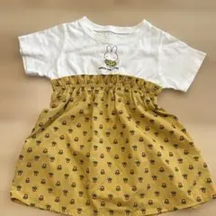 ミッフィー プリント 半袖ワンピース 100cm