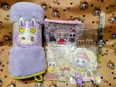 LABUBU ラブブ パープルタオルなど7点セット売り