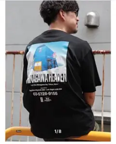 品川サウナ　へヴン　Tシャツ　黒色