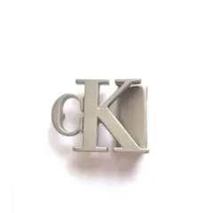 CK シルバー ロゴバックル カルバン・クライン