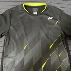 YONEX バドミントンシャツ XL ブラック/ライム