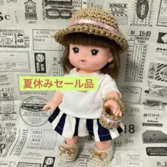 麦わら帽子&バッグ&靴セット★メルちゃん・ソランちゃん達用
