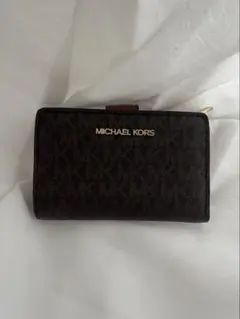 MICHAEL KORS マイケルコース　二つ折り財布 モノグラム ブラウン