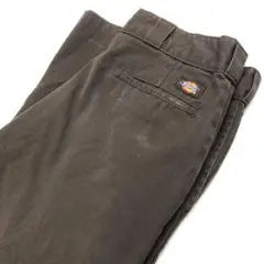 Dickies W36L32 ワークパンツ ブラウンメンズL