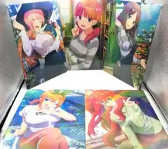 【未使用】五等分の花嫁 描きおろしイラストボード ホログラムver.コンプセット