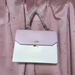 Samantha Thavasa ピンクホワイトハンドバッグ