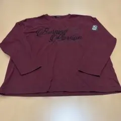 164 Burning Passion バーガンディ 長袖カットソー 4L