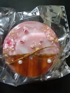 花デザイン レジンヘアゴム