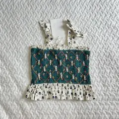 【新品】zara kidsフリル付きノースリーブタンクトップ 98cm