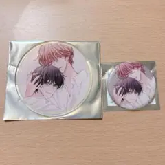 ピットスポルム五葉　発売記念グラッテ　アクリルコースター　グリッター缶バッジ