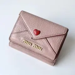 miu miu マドラスラブ 三つ折り財布 ミニウォレット 5MH021