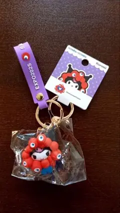 「新品未開封品」ミャクミャク ラバーマスコットキーホルダー クロミ