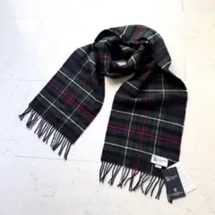 新品 Johnstons of Elgin マフラー ウール チェック タグ付き