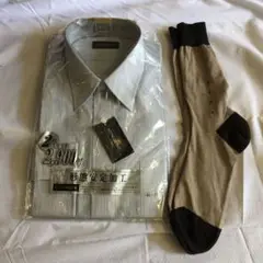 メンズシャツ　ビジネスシャツ 40-76 おまけのソックス