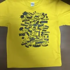 イエロー コミック風Tシャツ